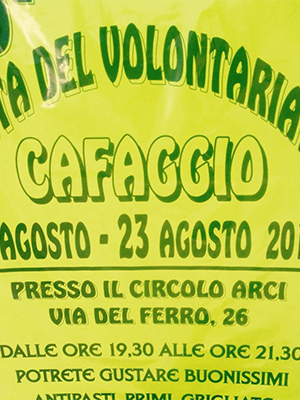 Prosegue la Festa del Volontariato a Cafaggio