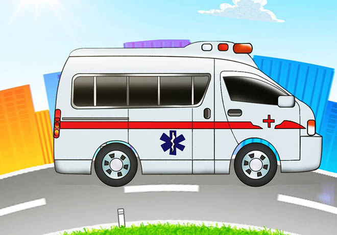 Disegno di un ambulanza