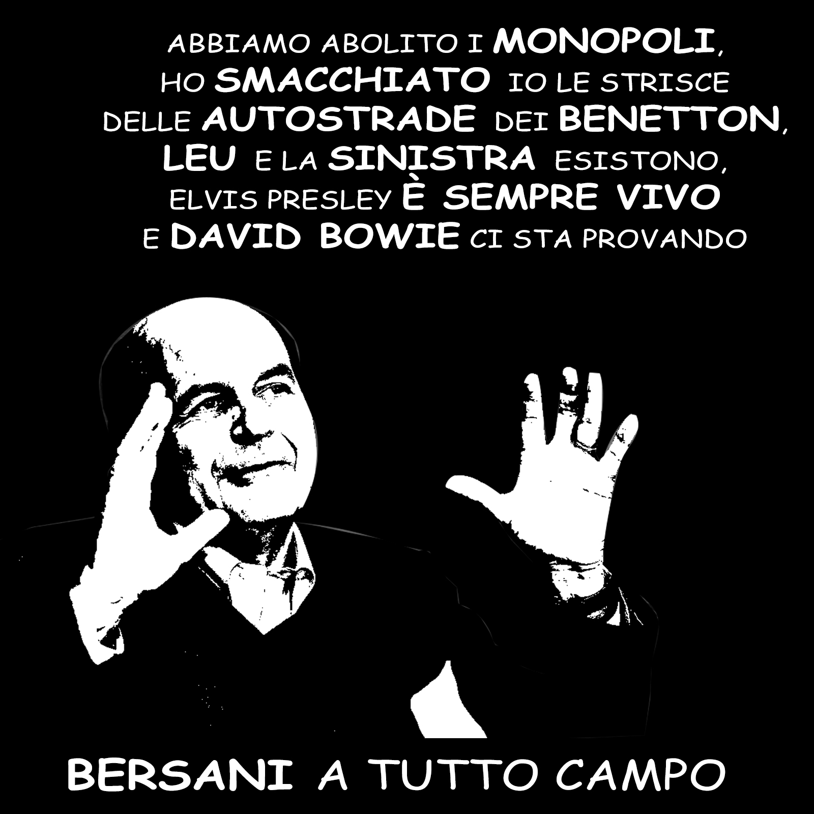 Pierluigi Bersani rivendica i meriti del centrosinistra