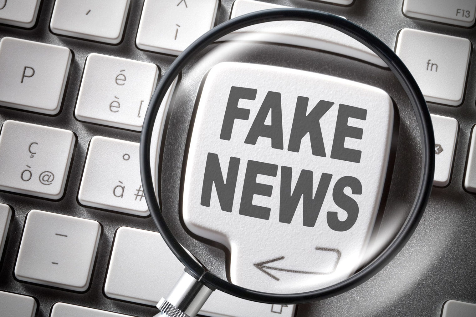 Fake news lente d'ingrandimento