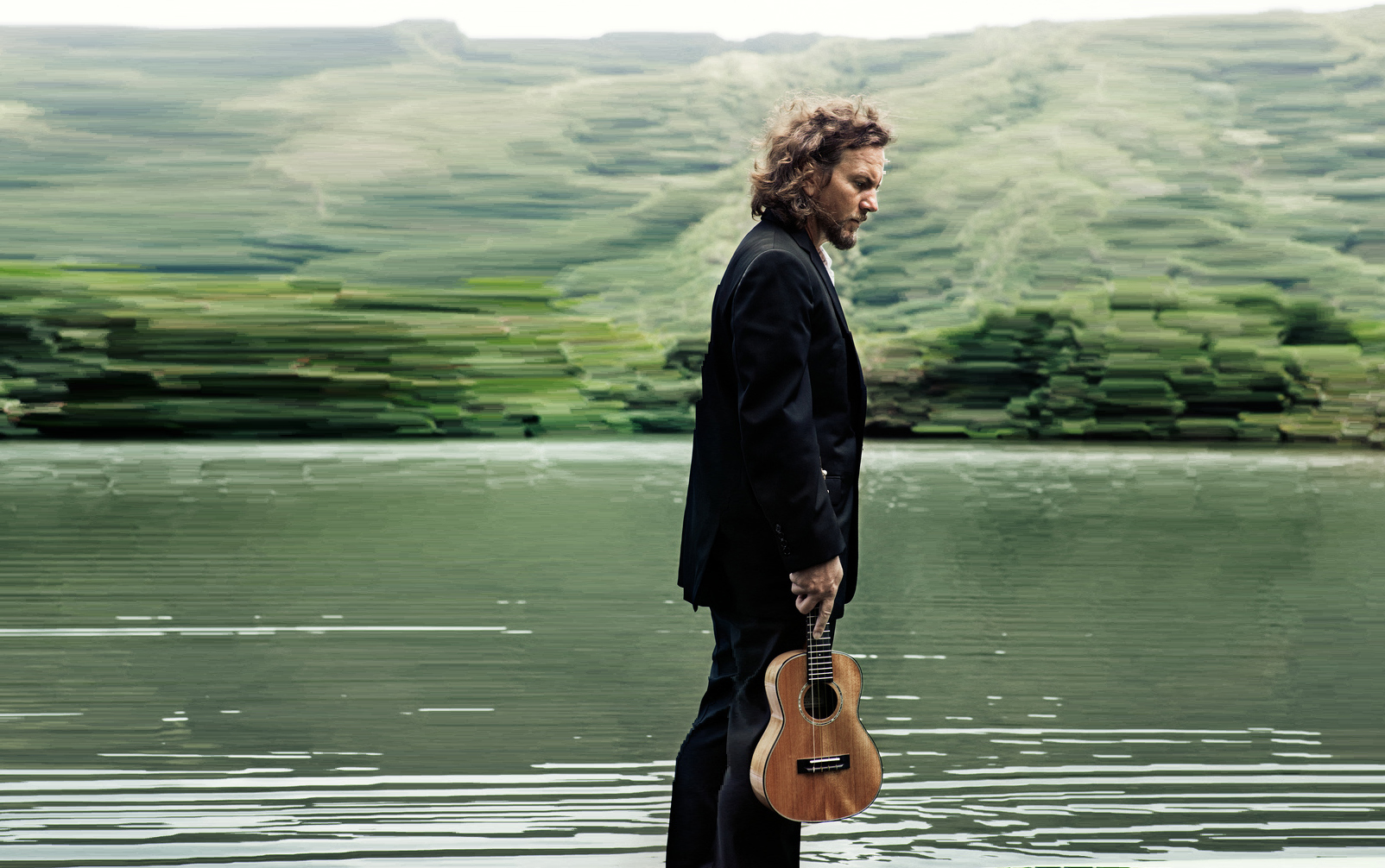 Eddie Vedder a Firenze Rocks sul palco della Visarno Arena