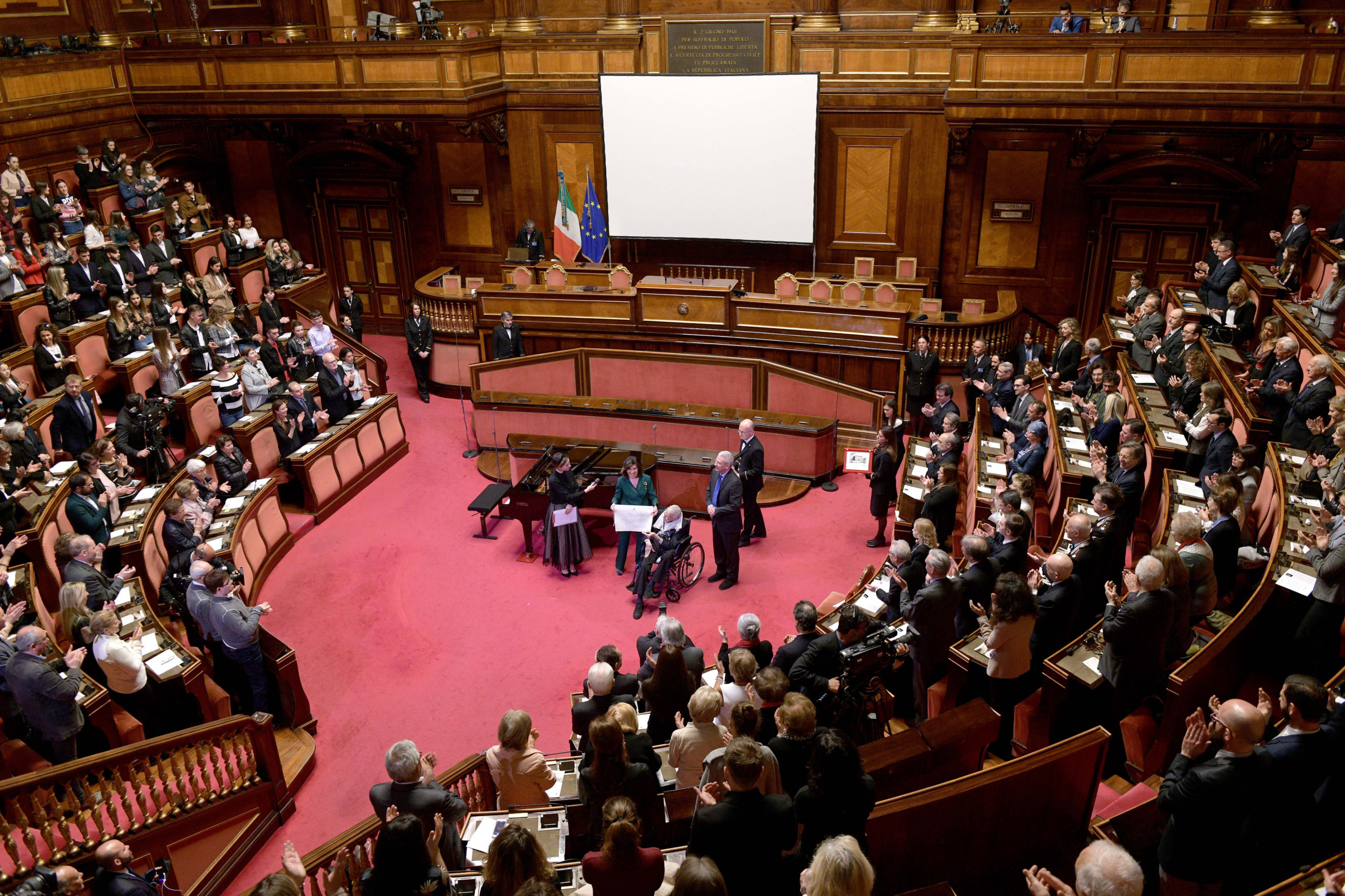 Franco Zeffirelli premiato al Senato