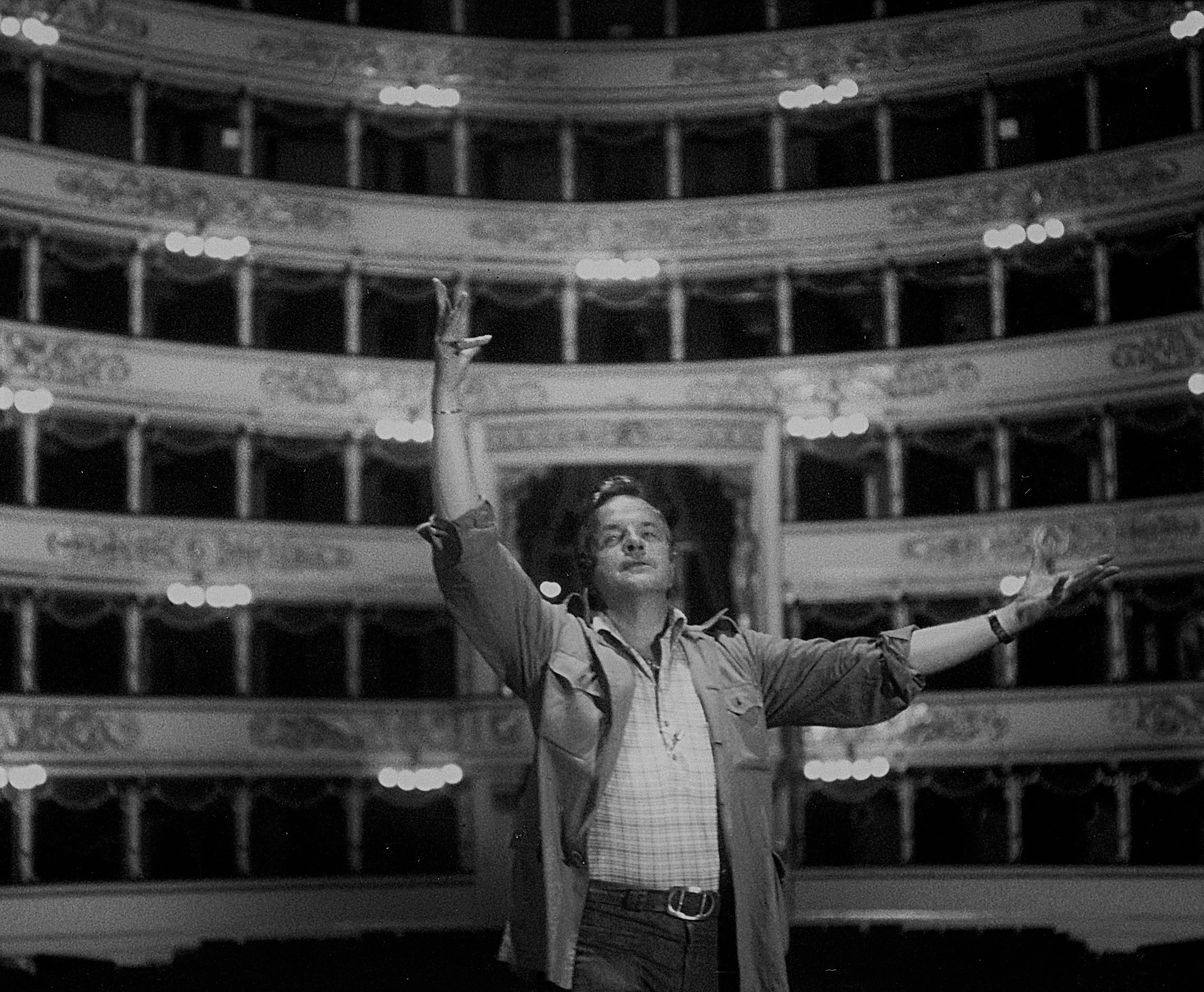 Franco Zeffirelli al teatro alla Scala di Milano