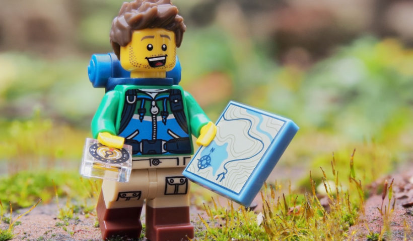 Un archeologo costruito con i pezzi del lego