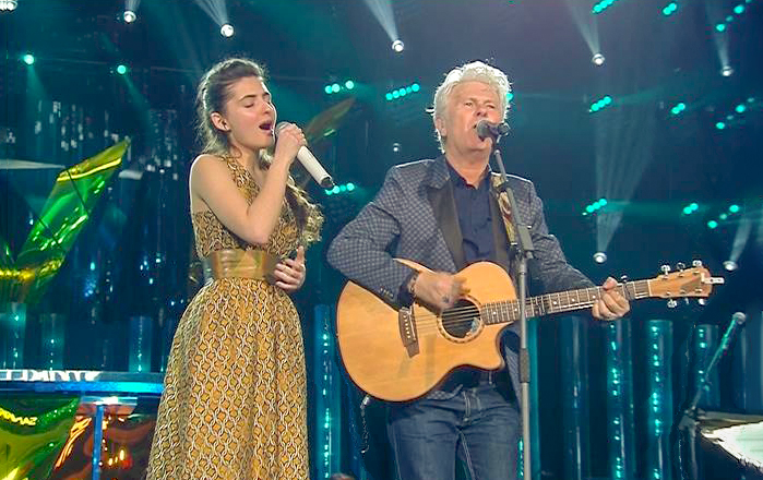 Tecla Insolia al Festival di Sanremo con Claudio Baglioni