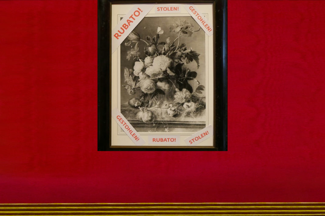 La copia del Vaso di Fiori collocata dal direttore Eike Schimdt per sollecitare la restituzione del quadro