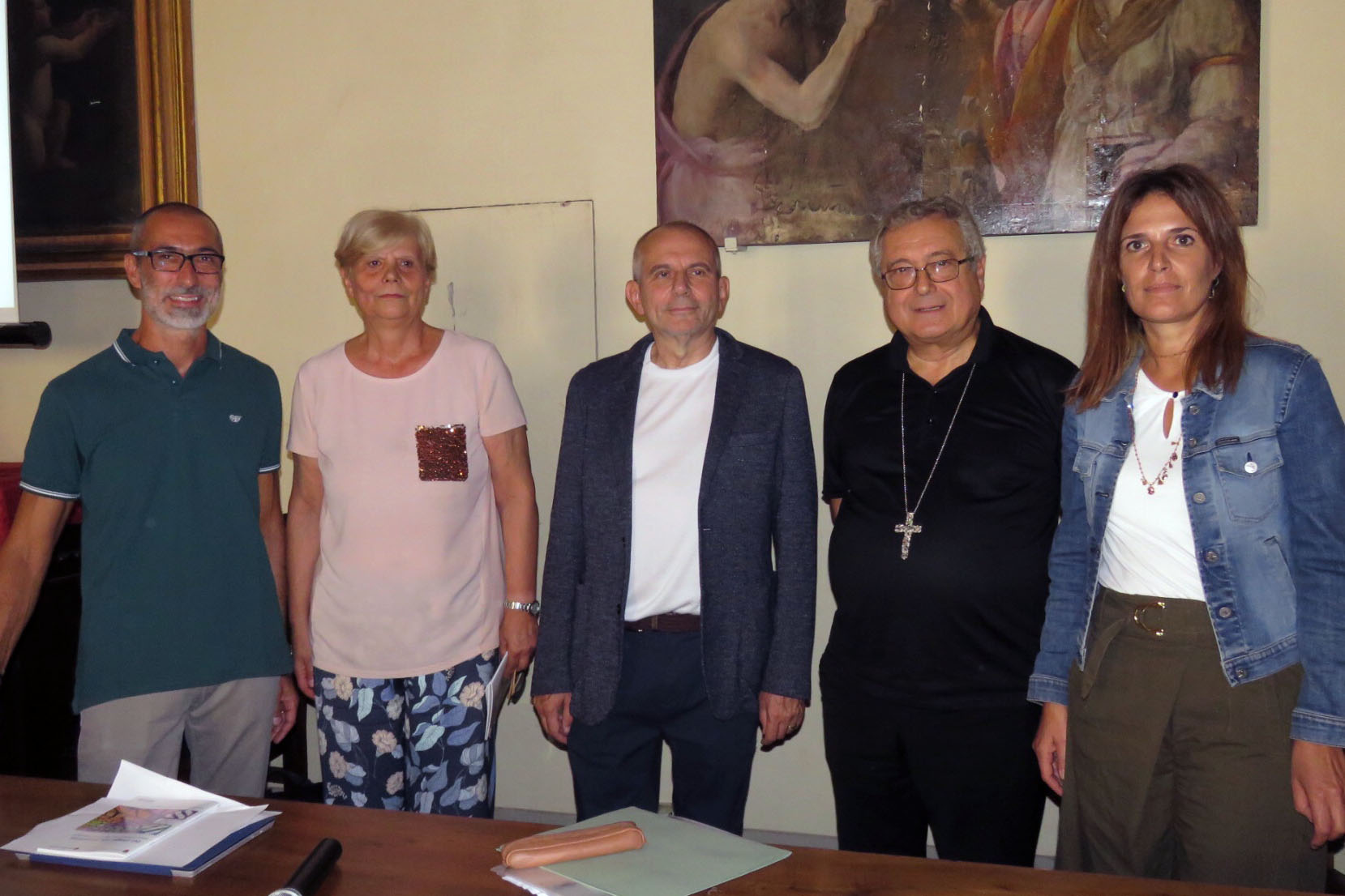 Relatori rapporto Caritas sulla povertà a Prato