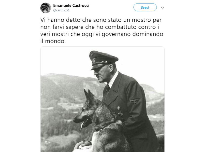 Tweet pro Hitler da parte di un professore dell’università di Siena