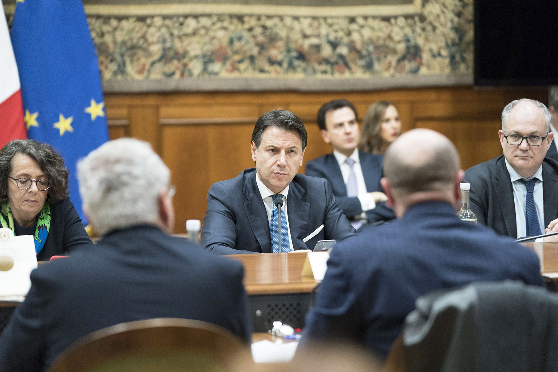 Giuseppe Conte al consiglio dei ministri