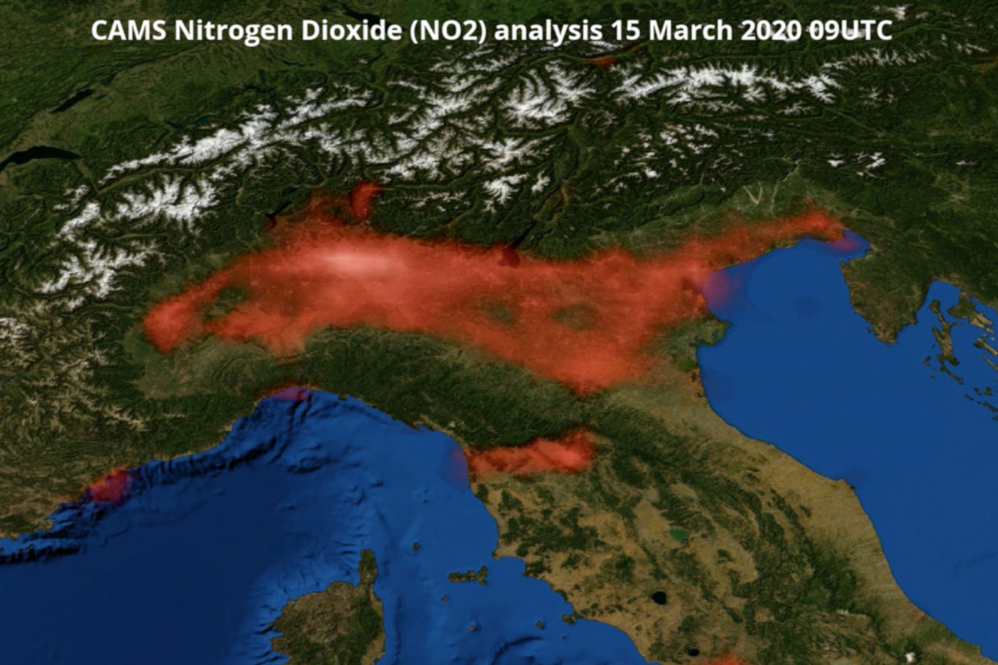 Il Covid-19 dimezza l’inquinamento atmosferico nella Pianura Padana