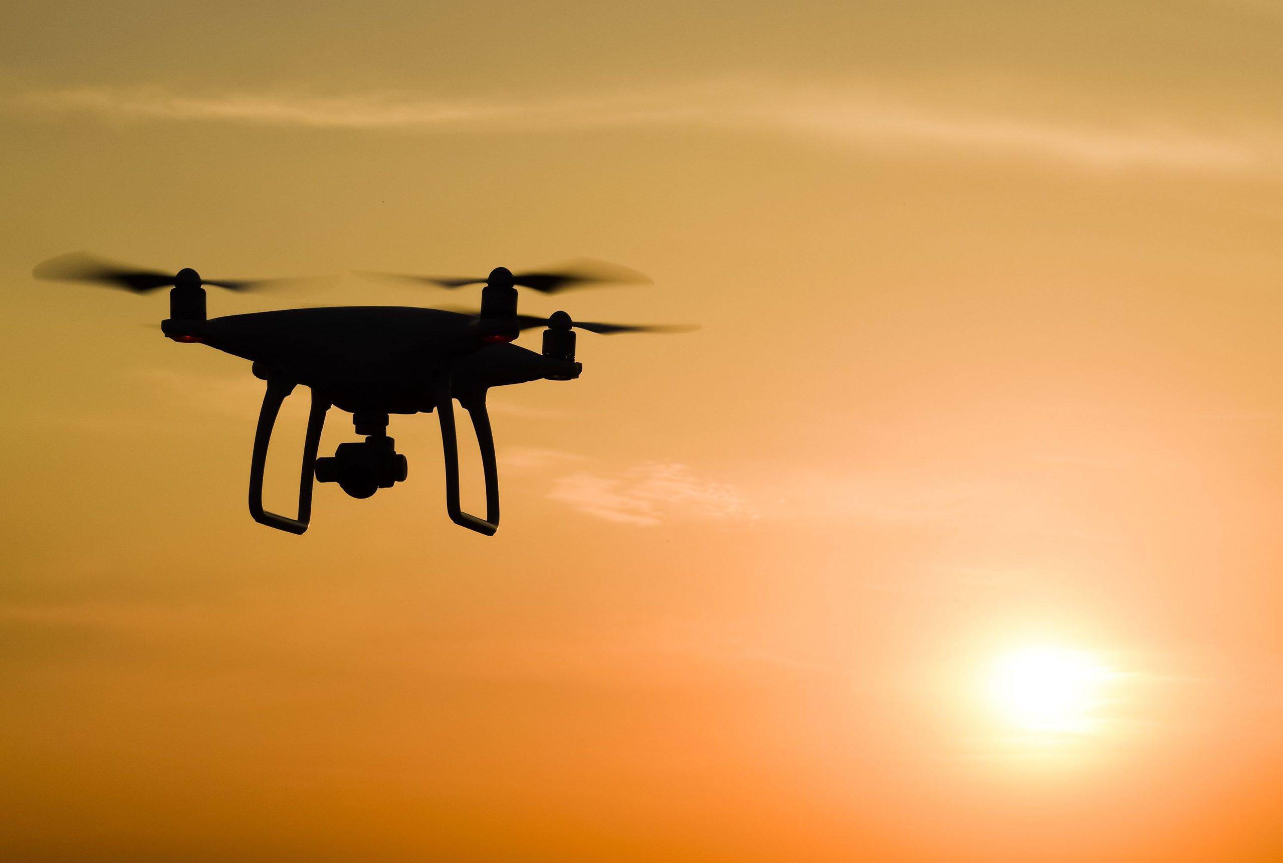Un drone in volo