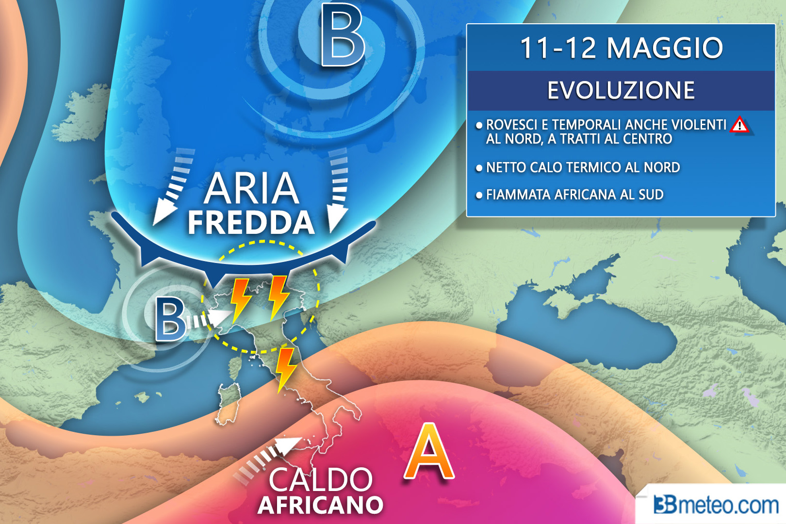 11-12 Maggio europea meteo italia