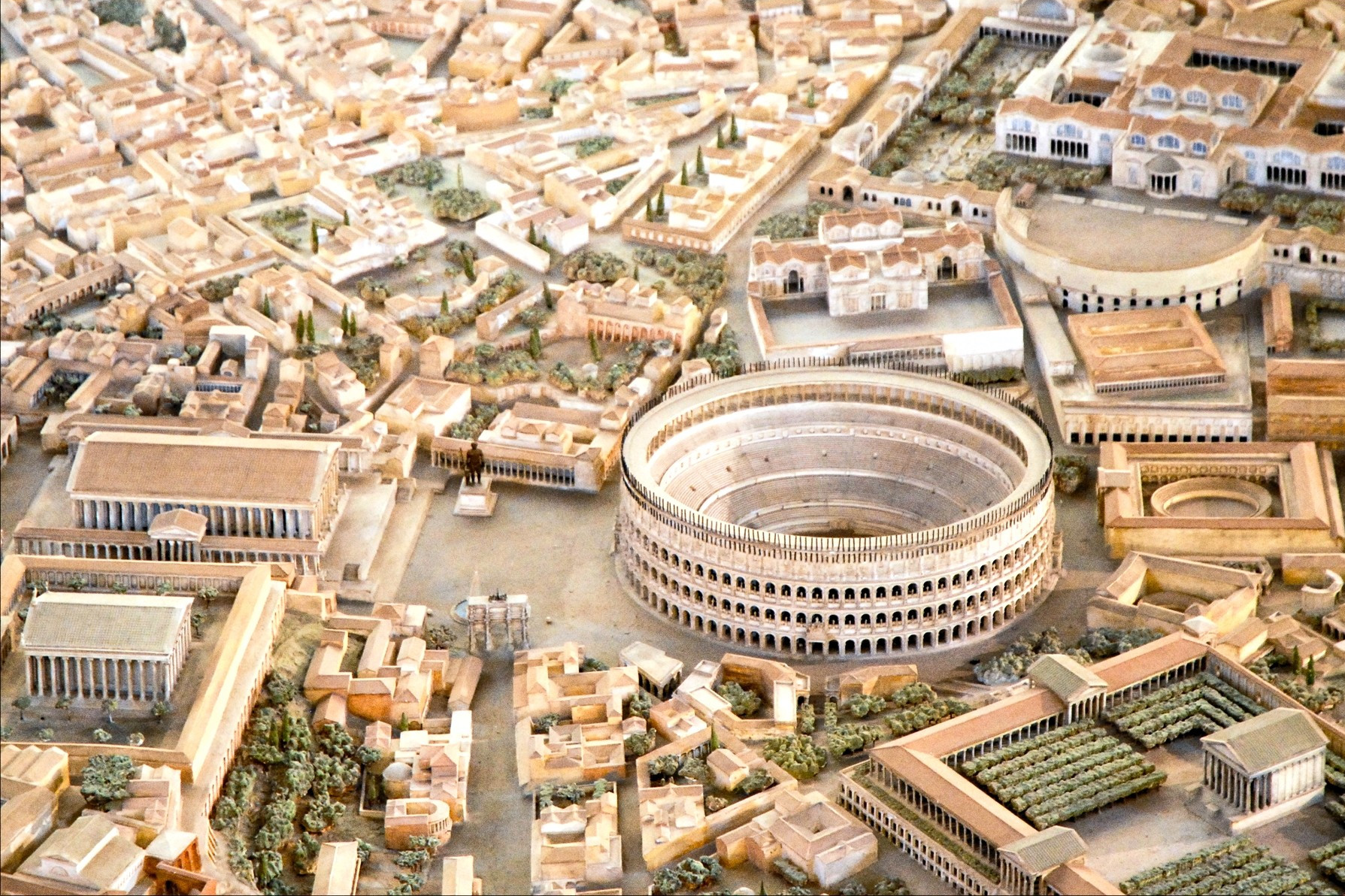 Un modello dell'antica Roma
