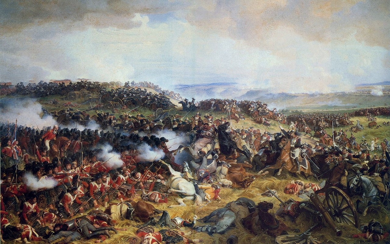 Napoleone sconfitto a Waterloo