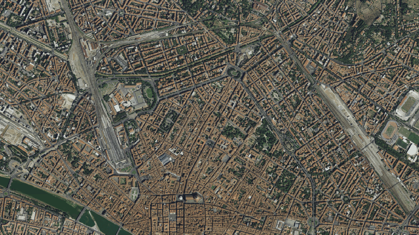 Foto aerea di Firenze