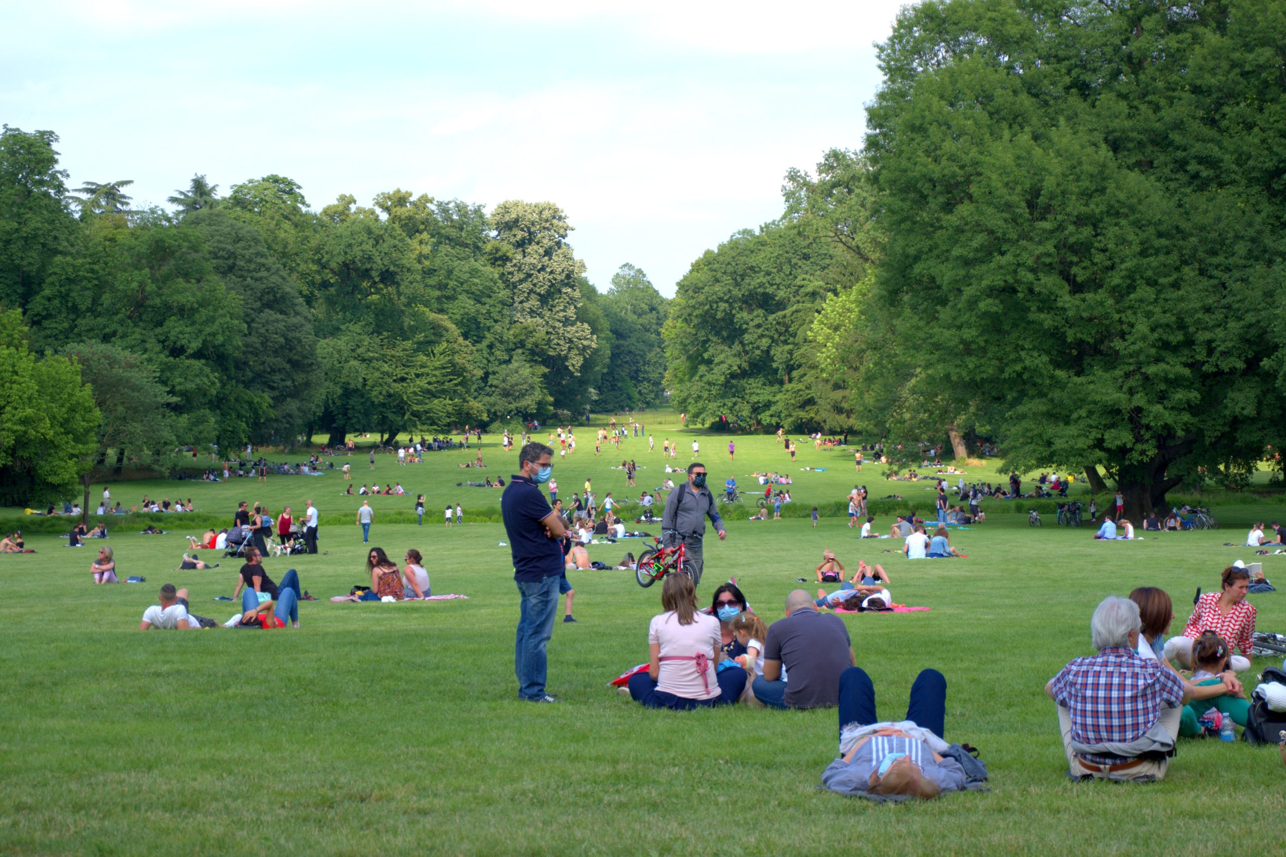 Relax sul parco della villa reale di Monza