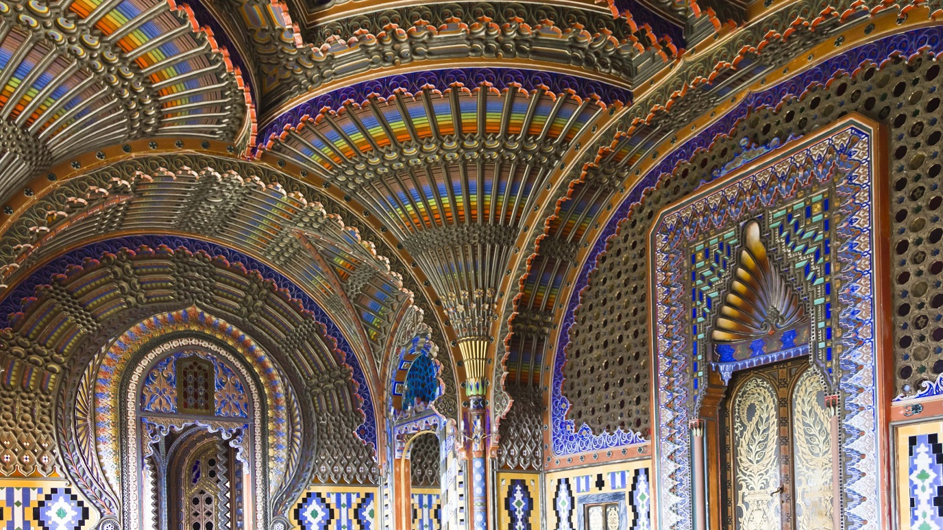 La sala del Pavone nel castello di Sammezzano