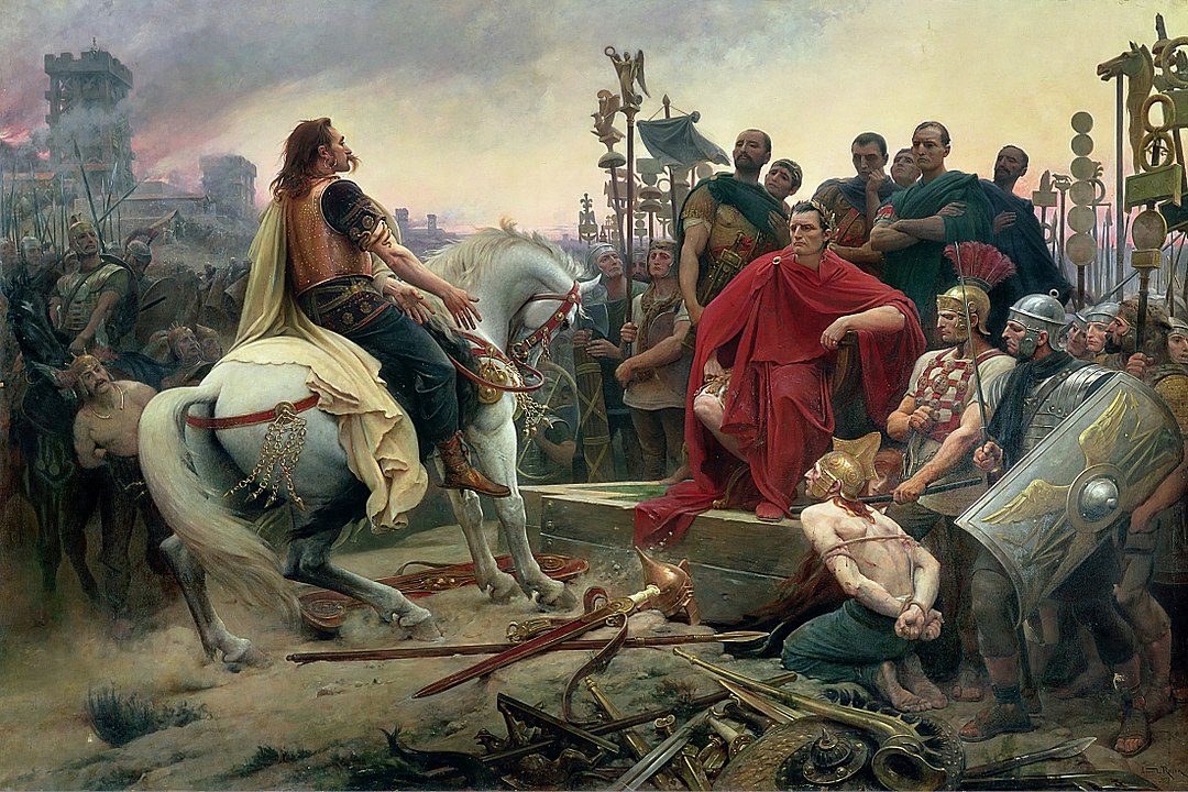 Vercingetorige si arrende a Cesare ad Alesia