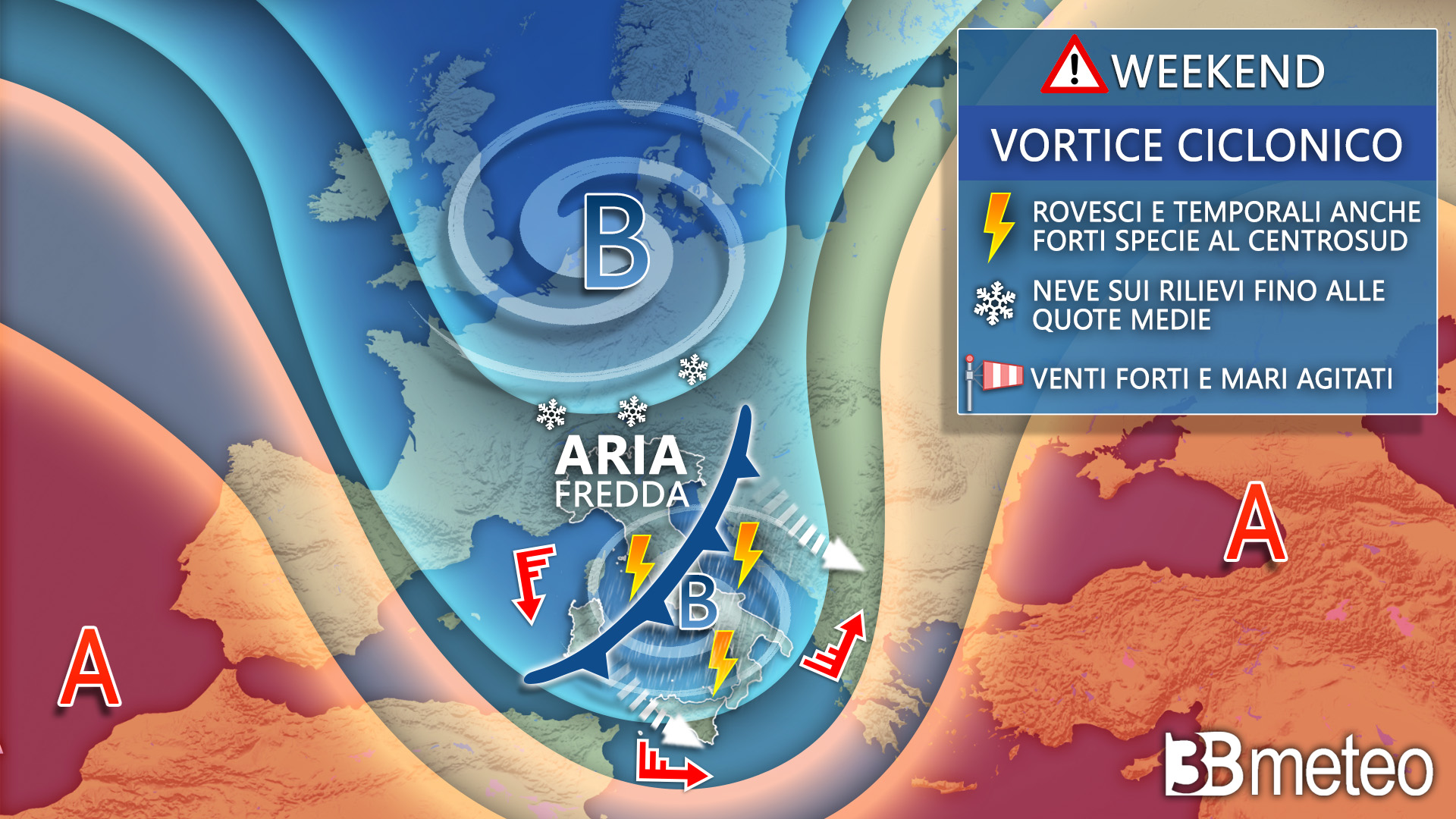 weekend meteo italia europa 2