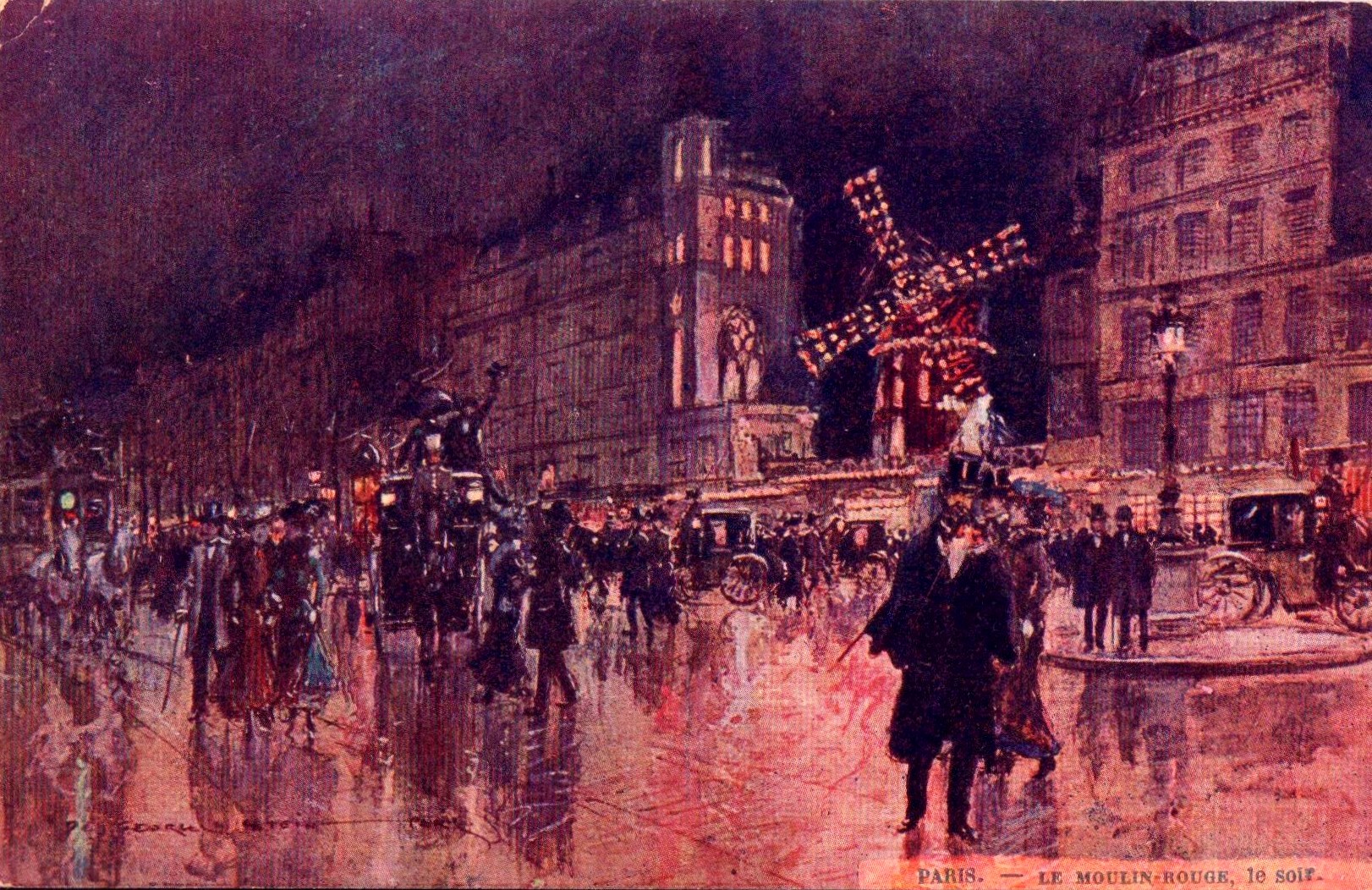 Inaugurato il Moulin Rouge a Parigi