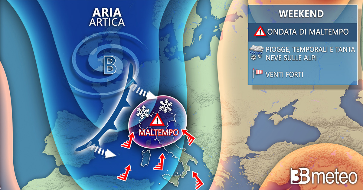 Weekend Meteo Italia tendenza