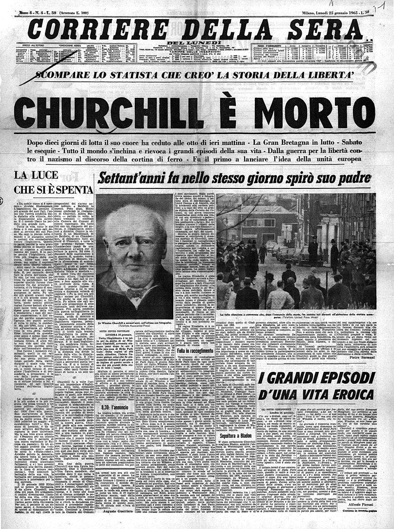 Morte di Winston Churchill