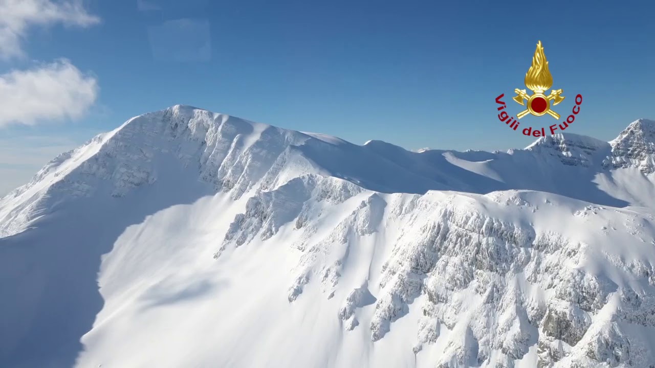 Il video della grande neve dall’elicottero dei Vigili del fuoco