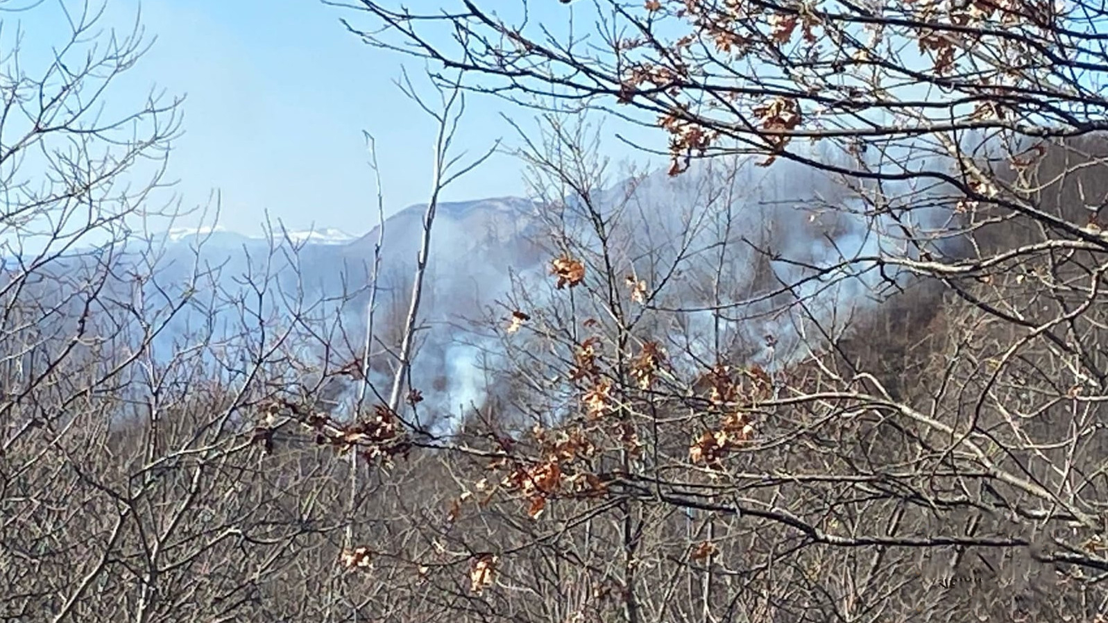 Incendio boschivo Crasciana Bagni di Lucca