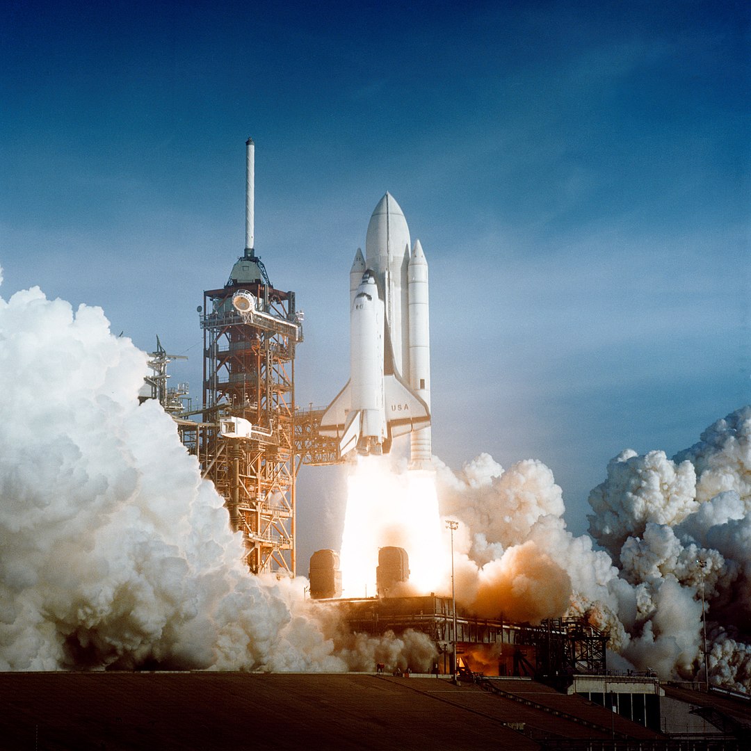 Primo lancio del Columbia, il primo space shuttle.