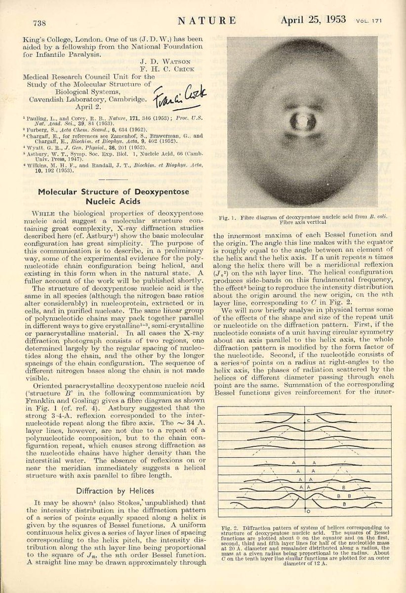 Scoperta struttura del DNA