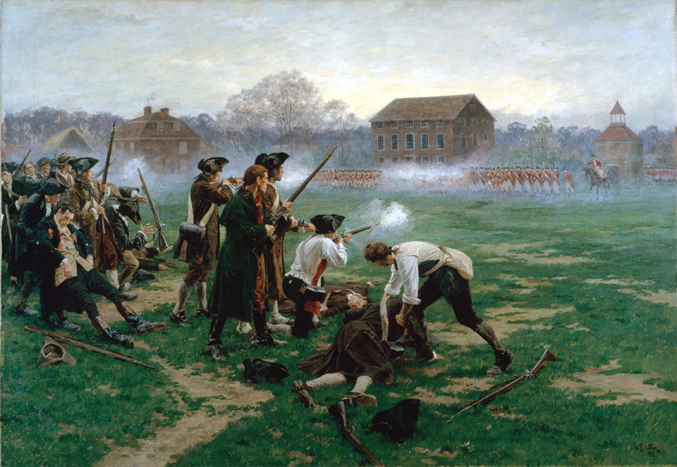 Inizio della Rivoluzione Americana a Lexington e Concord