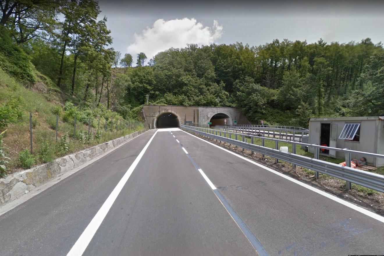 Autostrade: su A1 Milano-Napoli panoramica chiusure del tratto allacciamento A1 direttissima località Baccheraia-Roncobilaccio verso Bologna