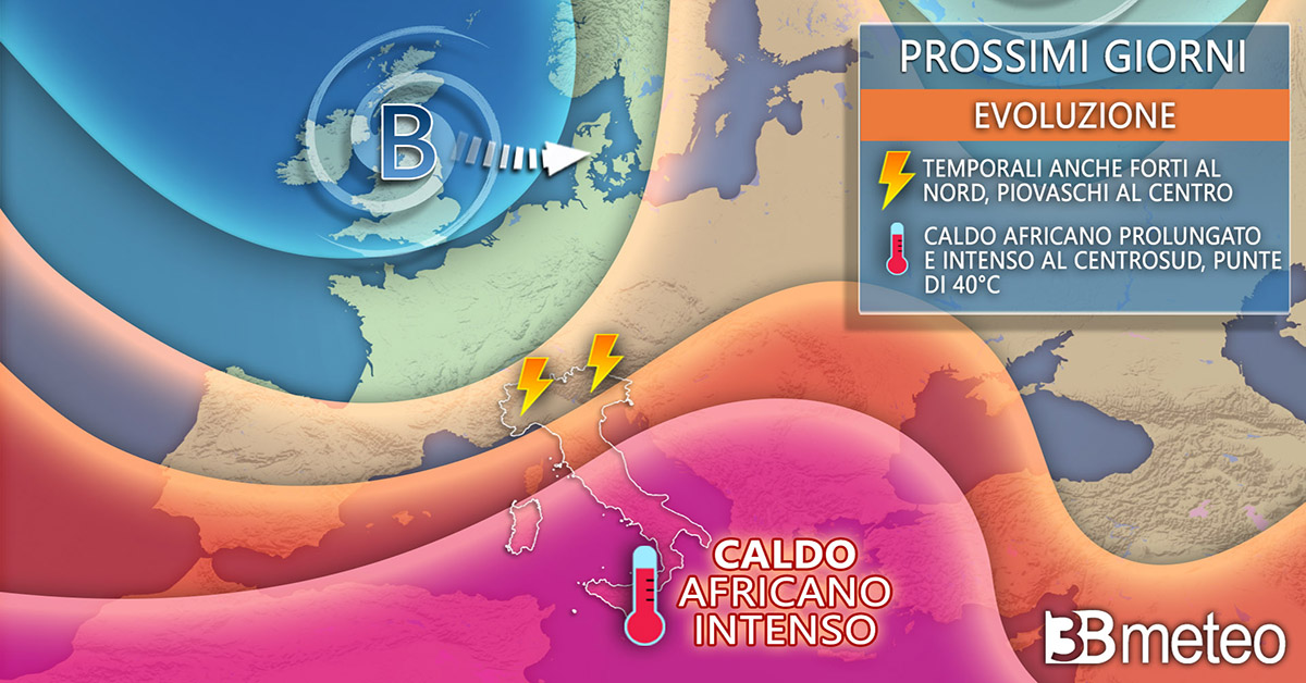 1200 prossimi giorni meteo italia