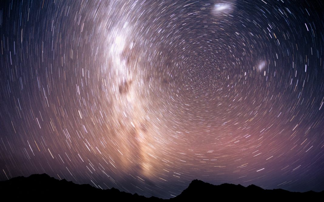 time lapse photography of stars