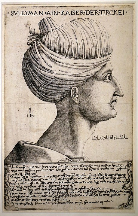 459px hieronymus hopfer ritratto del sultano solimano il magnifico 1526 ca. acquaforte bologna gds della pinacoteca nazionale