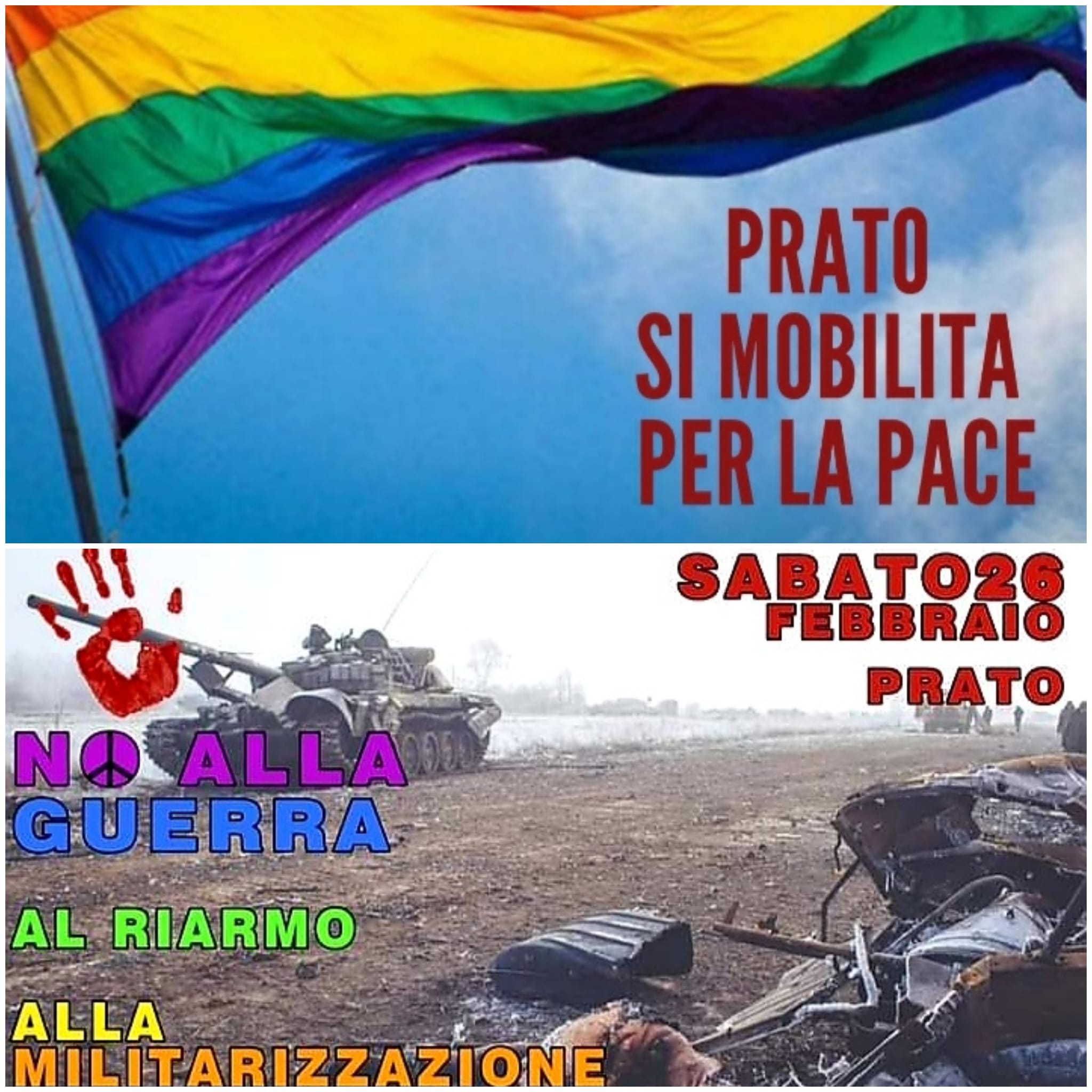 Arriva a Prato la grande bandiera della pace di Assisi