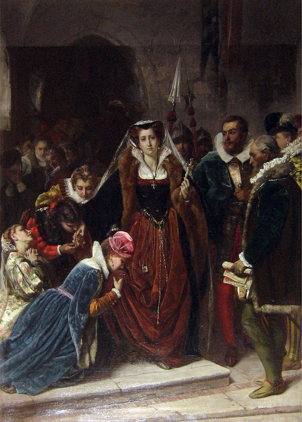 maria stuarda si avvia al patibolo