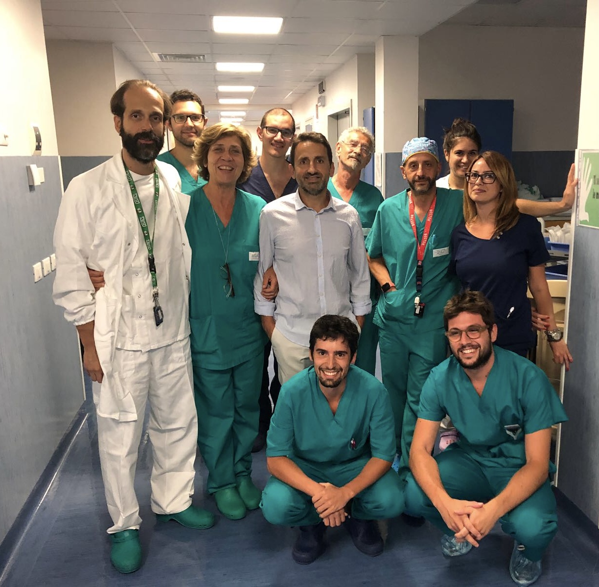 una parte della equipe di cardiologia