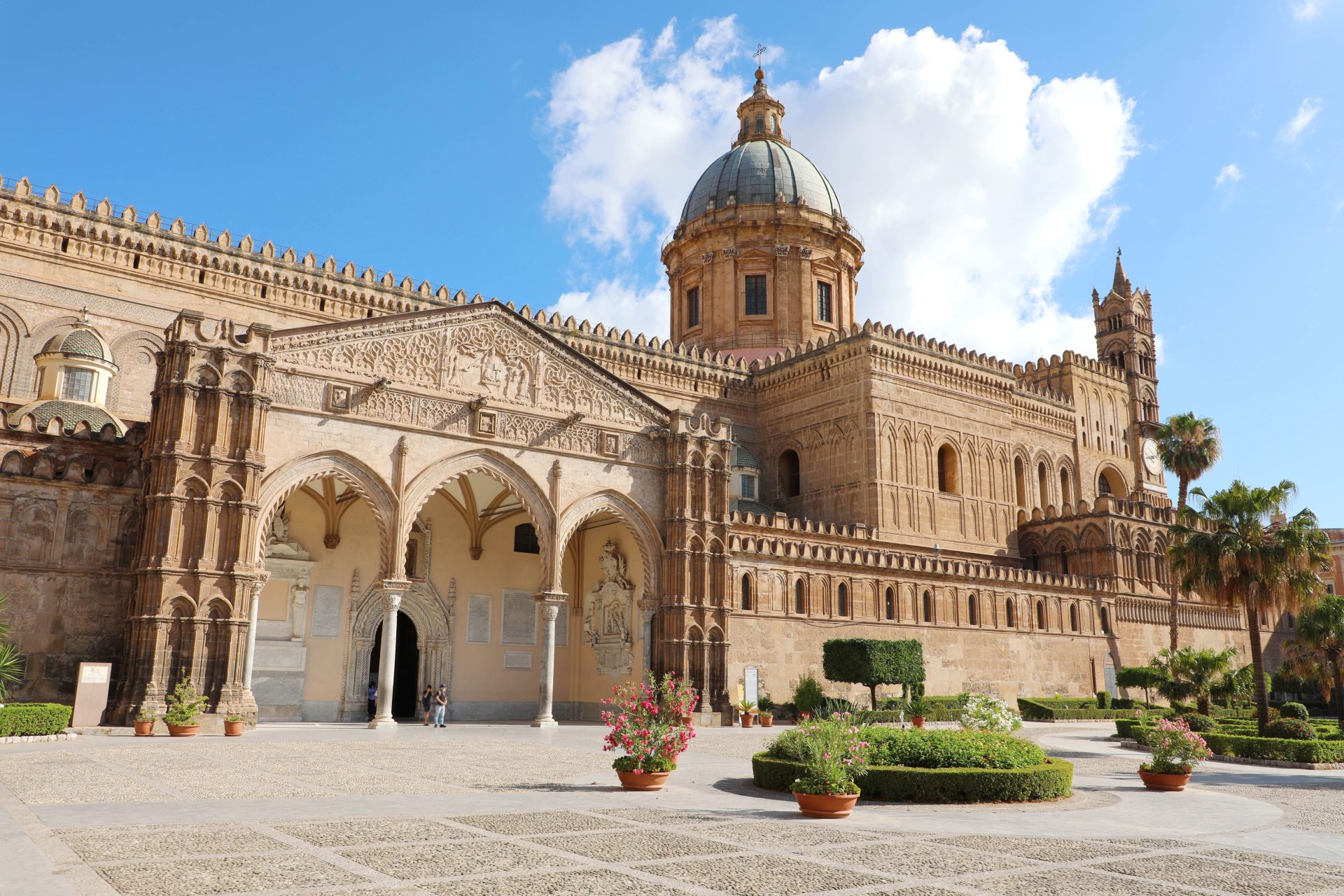 palermo cathedral in sicily, italy