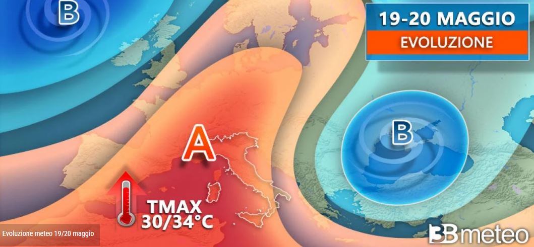 3BMETEO.COM: “E’ già estate; in arrivo la prima seria ondata di caldo africano, fino a 35°C”