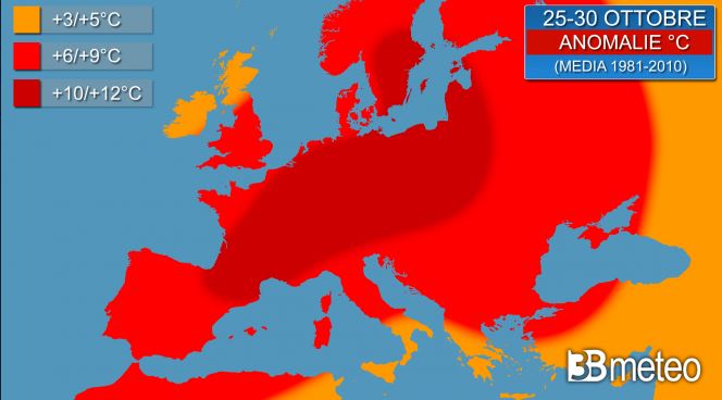 3BMETEO.COM: “Super anticiclone ingloberà l’Europa in una bolla di caldo eccezionale”