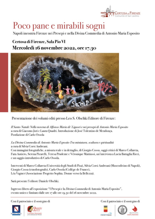 Certosa di Firenze|ME 16.11.2022 evento unico con mostra e presentazione editoriale dedicato a don Antonio Esposito