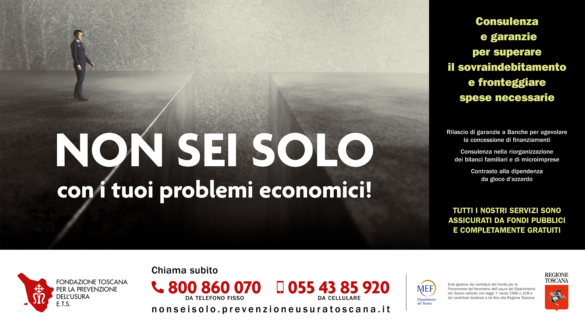 Fondazione toscana per la prevenzione dell’usura – “Non sei solo con i tuoi problemi economici”