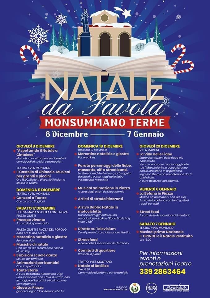 locandina natale da favola