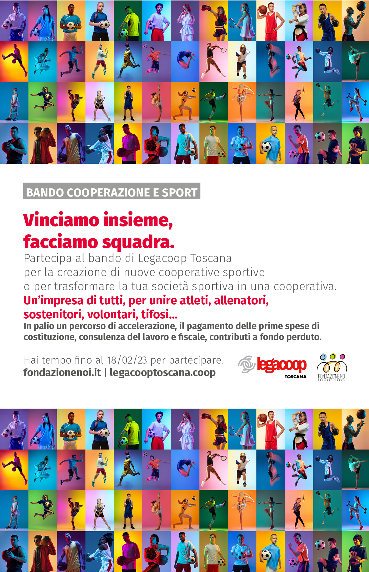 Sport e cooperazione: al via il bando Legacoop Toscana per la creazione di cooperative sportive