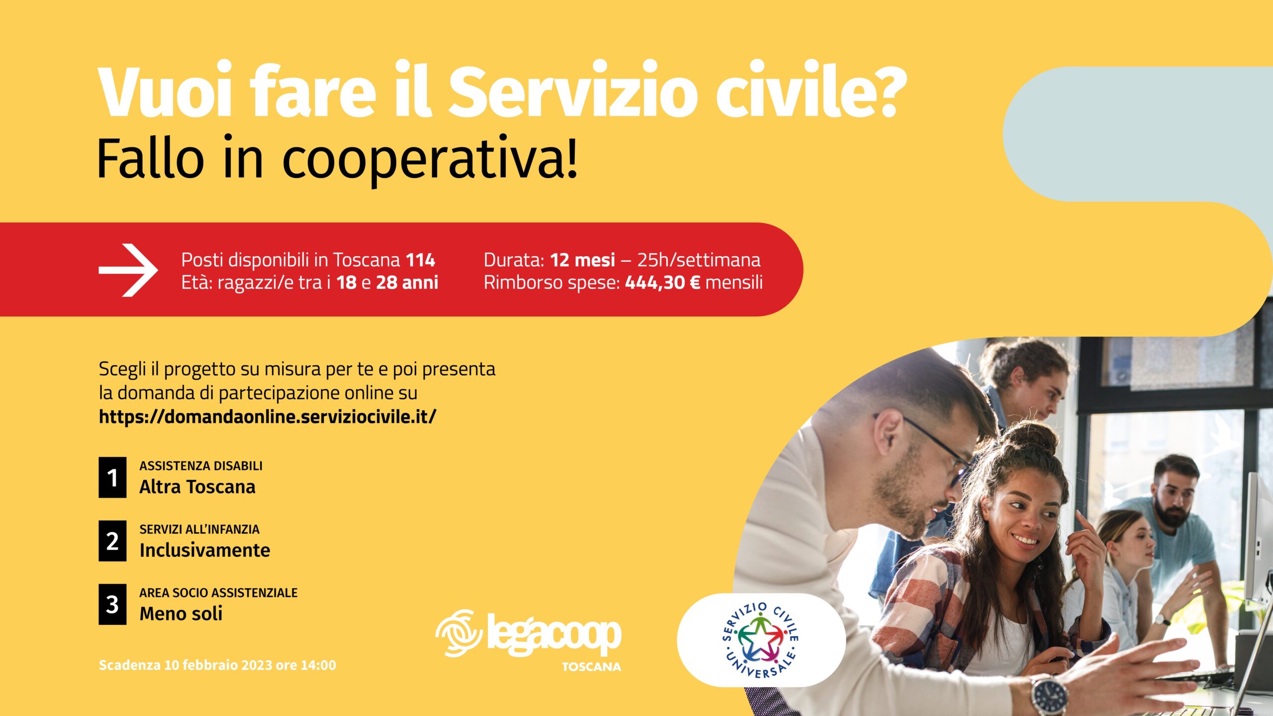 servizio civile legacoop toscana 1