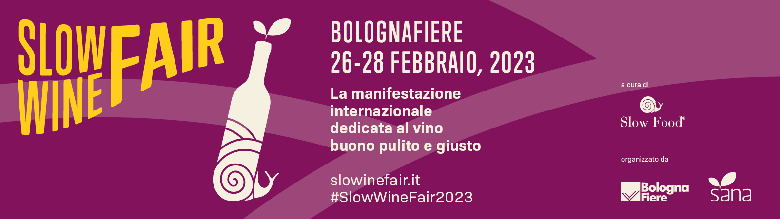 Slow Wine Fair: la rivoluzione del vino è a Bologna dal 26 al 28 febbraio 2023