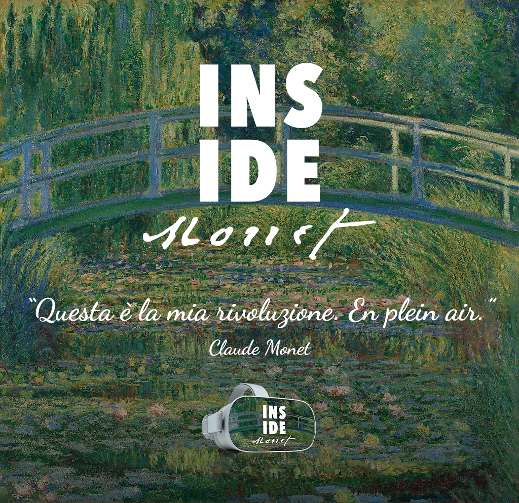 SAVE THE DATE mercoledì 12 aprile ore 11.00 presentazione stampa | INSIDE MONET. Una Virtual Reality Experience nell’opera di Claude Monet | Cascina Nascosta, Milano