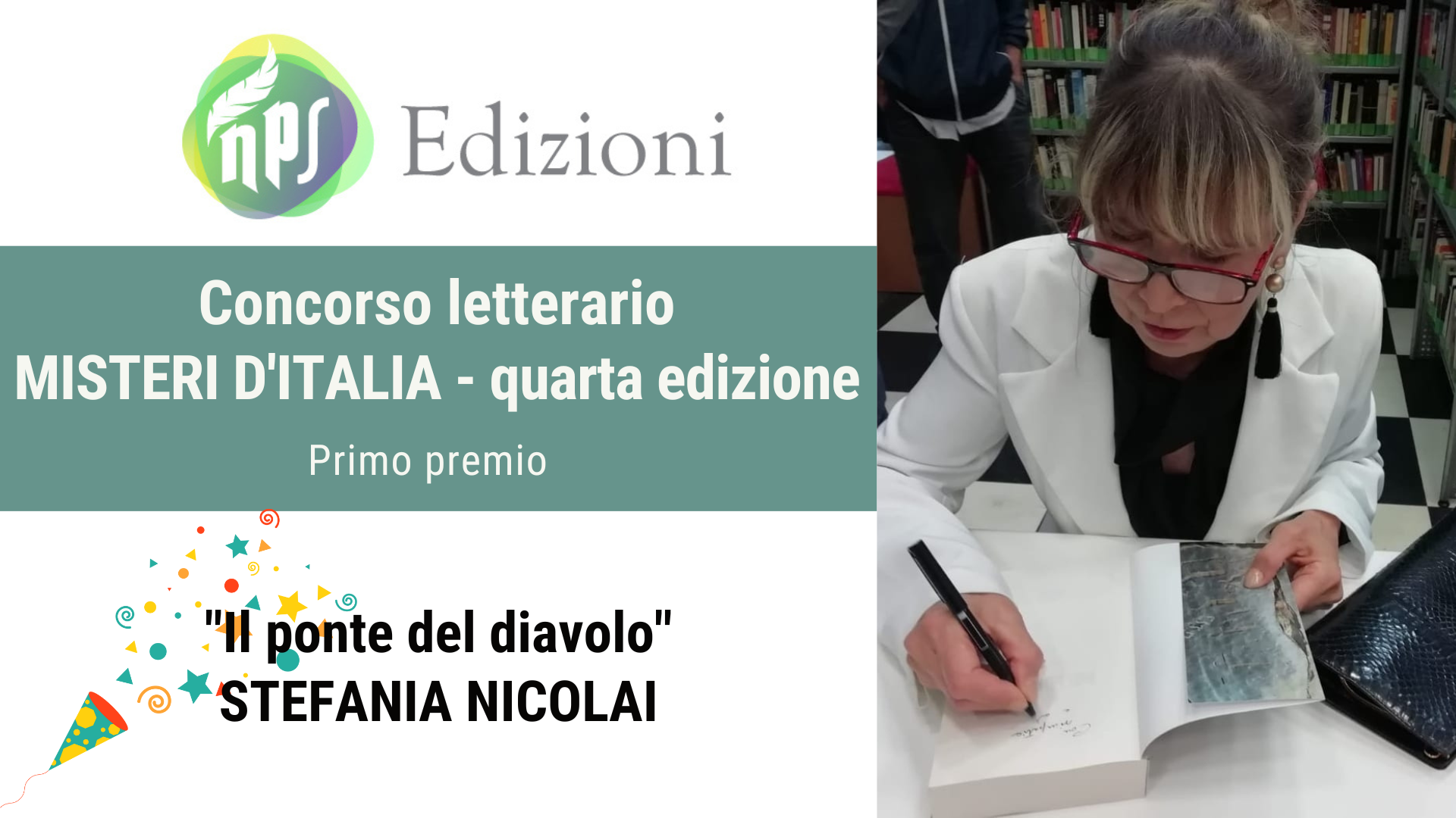 PROCLAMATI I VINCITORI DEL CONCORSO LETTERARIO “MISTERI D’ITALIA”