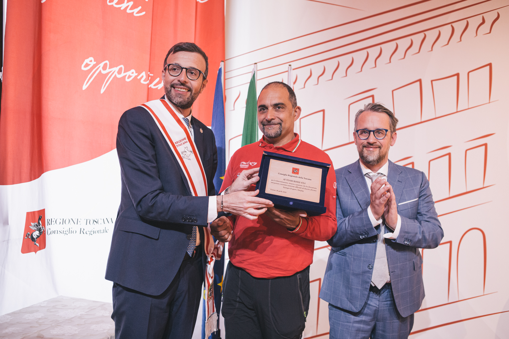 Targa: premiazione del Team Rossi per i risultati conseguiti in ambito sportivo